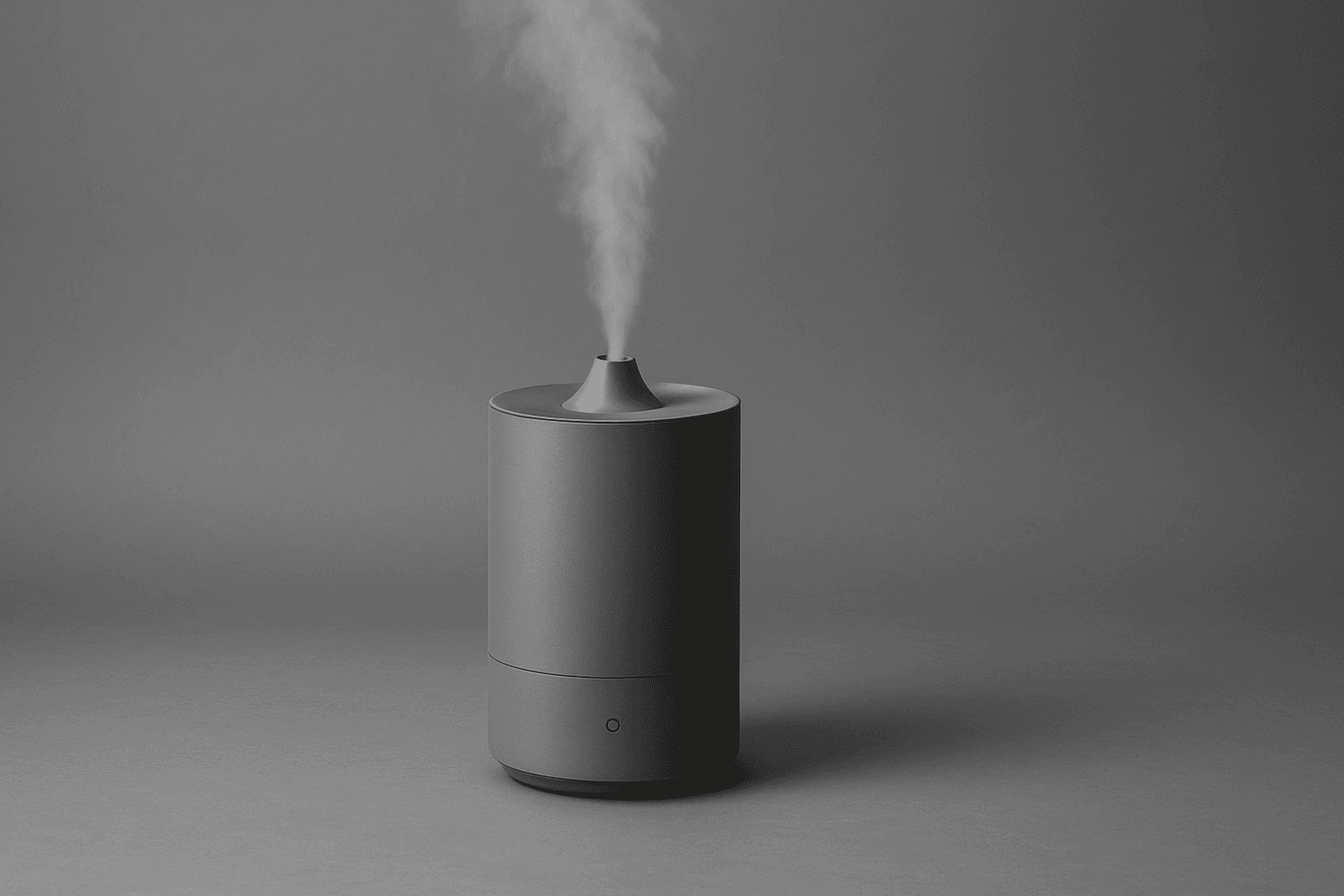 A single gadget on a gray surface